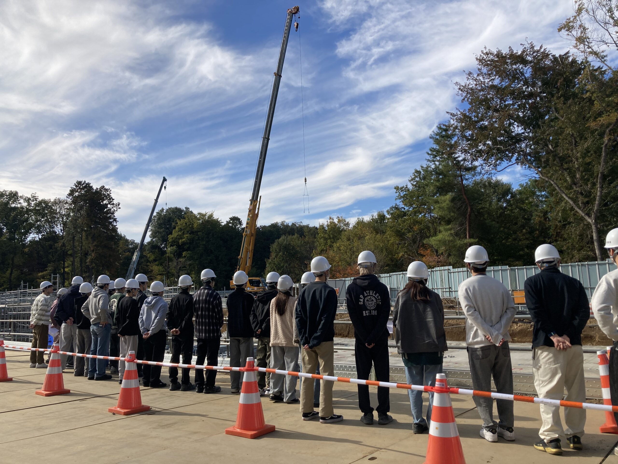 東洋大学新学部棟建設現場見学会